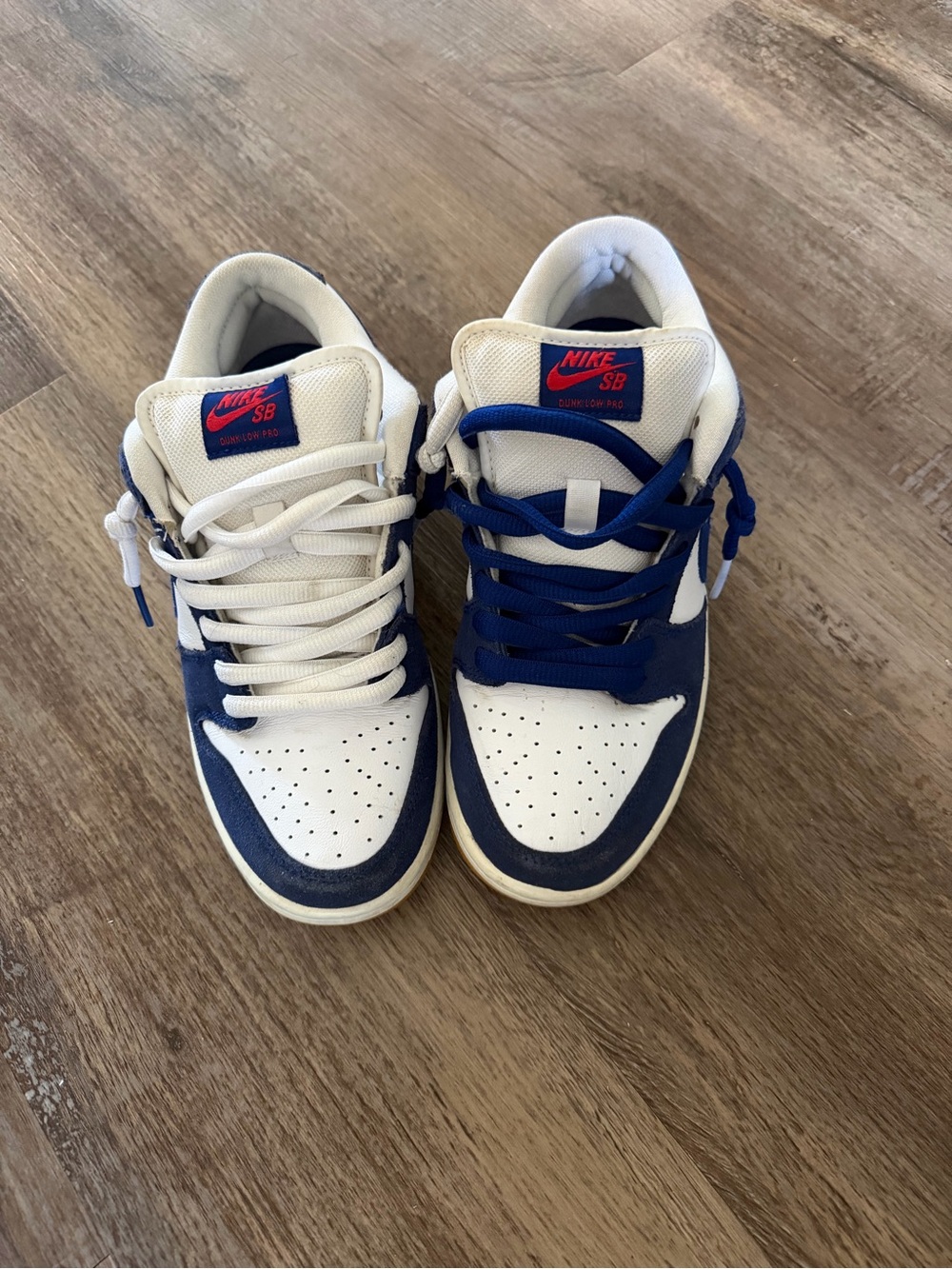 - White & Navy shoes